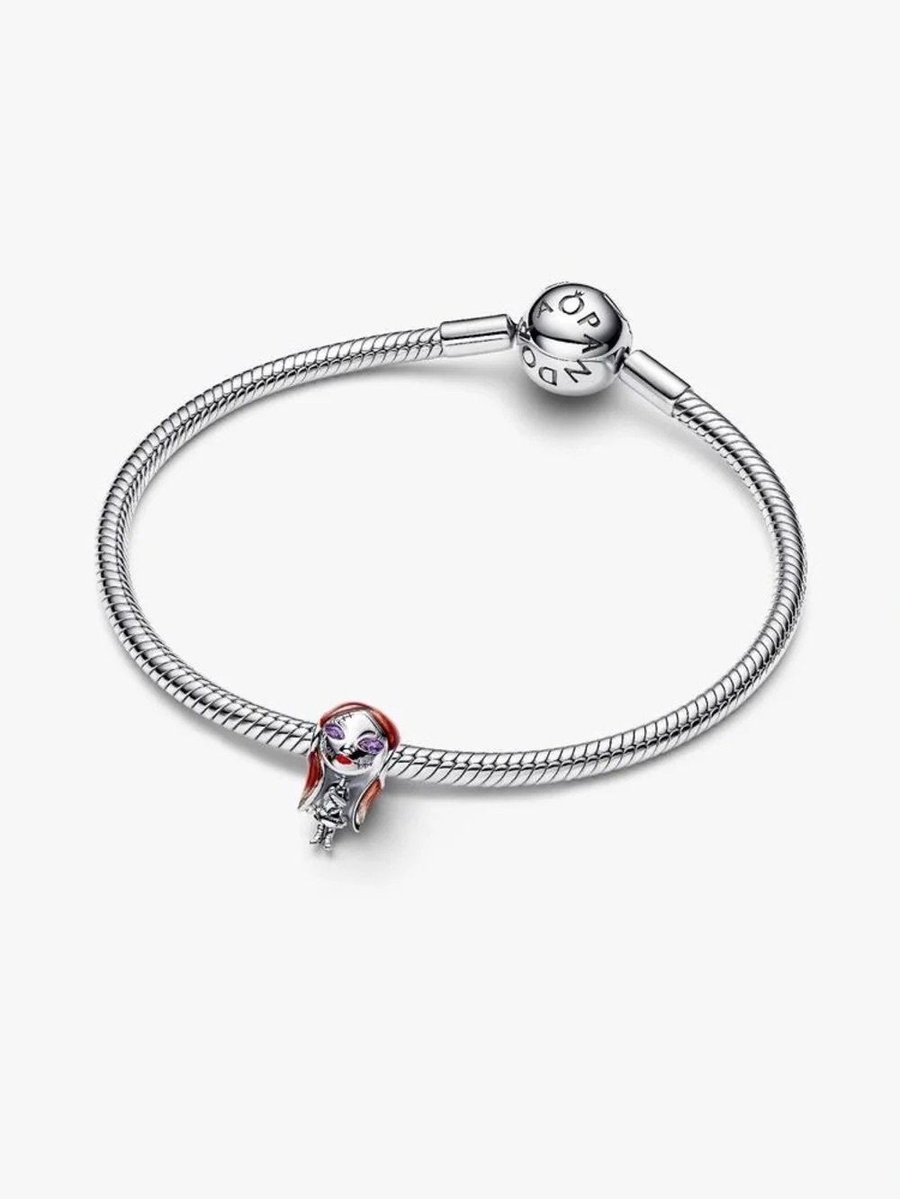 Pandora Silver Bracelet with Red-Haired Character Charm